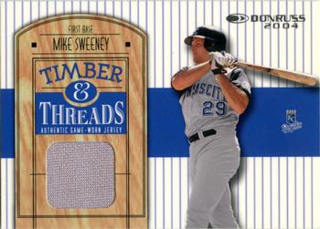 2004 Donruss - Timber & Threads #TT-14 Mike Sweeney Front