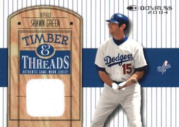 2004 Donruss - Timber & Threads #TT-19 Shawn Green Front