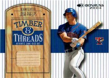 2004 Donruss - Timber & Threads #TT-27 Josh Phelps Front