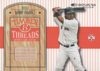 2004 Donruss - Timber & Threads #TT-32 Manny Ramirez Front