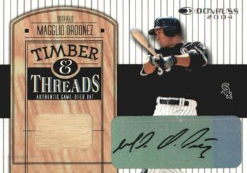 2004 Donruss - Timber & Threads Autographs #TT-31 Magglio Ordonez Front