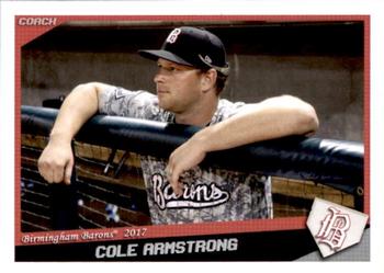 2017 Grandstand Birmingham Barons #NNO Cole Armstrong Front