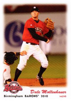 2010 Grandstand Birmingham Barons #NNO Dale Mollenhauer Front