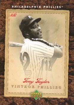 2007 Upper Deck Philadelphia Phillies Alumni Night - Vintage Phillies #VP-2 Tony Taylor Front