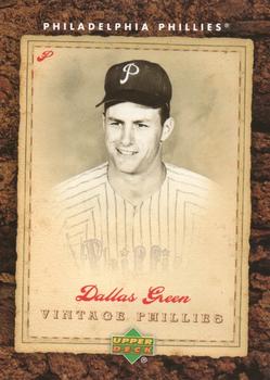 2007 Upper Deck Philadelphia Phillies Alumni Night - Vintage Phillies #VP-4 Dallas Green Front