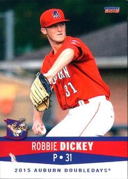 2015 Choice Auburn Doubledays #04 Robbie Dickey Front