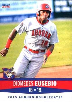 2015 Choice Auburn Doubledays #07 Diomedes Eusebio Front