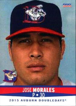 2015 Choice Auburn Doubledays #20 Jose Morales Front