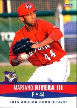2015 Choice Auburn Doubledays #25 Mariano Rivera III Front