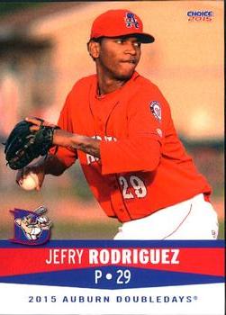 2015 Choice Auburn Doubledays #26 Jefry Rodriguez Front