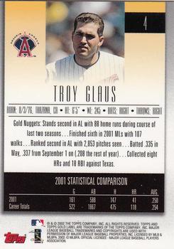 2002 Topps Gold Label #4 Troy Glaus Back