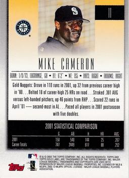 2002 Topps Gold Label #11 Mike Cameron Back