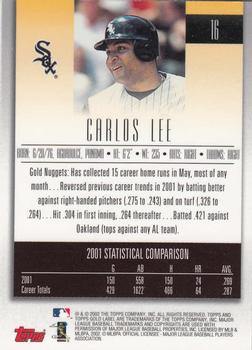 2002 Topps Gold Label #16 Carlos Lee Back