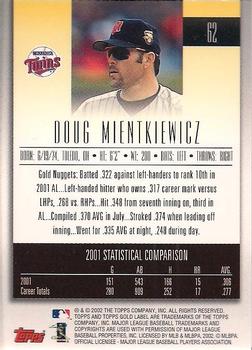 2002 Topps Gold Label #62 Doug Mientkiewicz Back