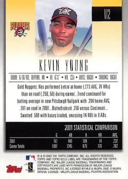 2002 Topps Gold Label #112 Kevin Young Back