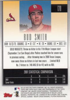 2002 Topps Gold Label #170 Bud Smith Back