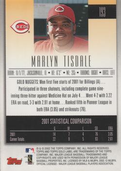 2002 Topps Gold Label #193 Marlyn Tisdale Back