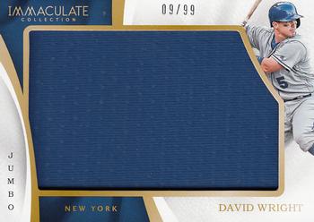 2017 Panini Immaculate Collection - Immaculate Jumbo #IJ-DW David Wright Front