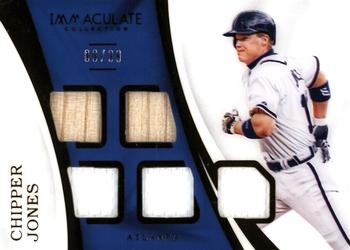 2017 Panini Immaculate Collection - Immaculate Material #IM-CJ Chipper Jones Front