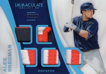 2017 Panini Immaculate Collection - Immaculate Material Blue #IM-AX Alex Bregman Front