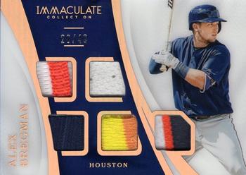 2017 Panini Immaculate Collection - Immaculate Material Gold #IM-AX Alex Bregman Front