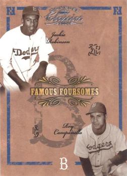 2004 Donruss Classics - Famous Foursomes #FF-1 Roy Campanella / Pee Wee Reese / Jackie Robinson / Duke Snider Front