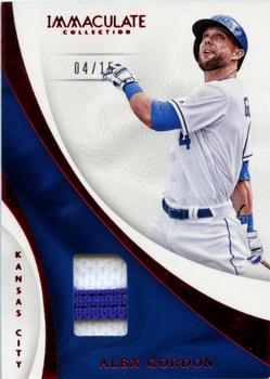 2017 Panini Immaculate Collection - Immaculate Swatches Prime #S-AG Alex Gordon Front