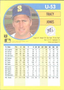1991 Fleer Update #U-53 Tracy Jones Back