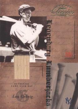 2004 Donruss Classics - Legendary Lumberjacks Material #LB-50 Lou Gehrig Front