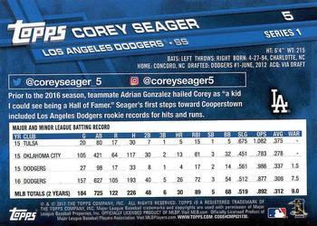 2017 Topps - All-Star Game 2017 #5 Corey Seager Back