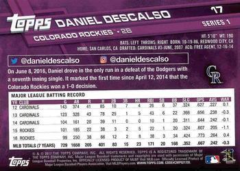 2017 Topps - All-Star Game 2017 #17 Daniel Descalso Back