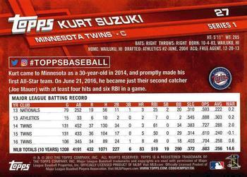 2017 Topps - All-Star Game 2017 #27 Kurt Suzuki Back