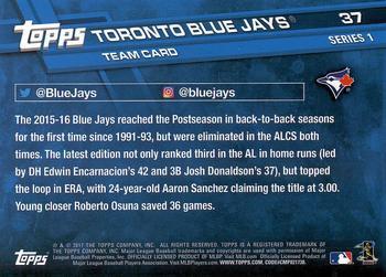 2017 Topps - All-Star Game 2017 #37 Toronto Blue Jays Back