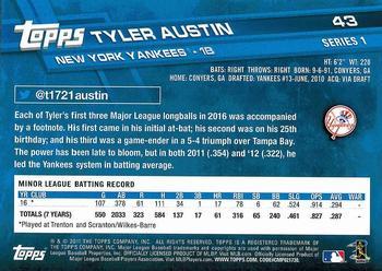 2017 Topps - All-Star Game 2017 #43 Tyler Austin Back