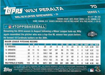 2017 Topps - All-Star Game 2017 #70 Wily Peralta Back