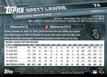2017 Topps - All-Star Game 2017 #74 Brett Lawrie Back