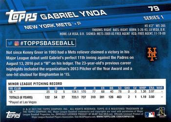 2017 Topps - All-Star Game 2017 #79 Gabriel Ynoa Back