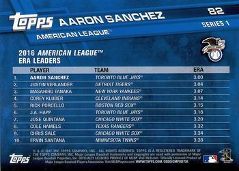 2017 Topps - All-Star Game 2017 #82 Aaron Sanchez Back