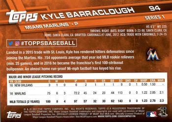 2017 Topps - All-Star Game 2017 #94 Kyle Barraclough Back