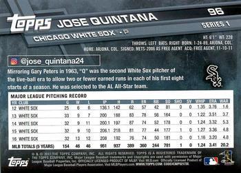 2017 Topps - All-Star Game 2017 #96 Jose Quintana Back