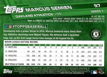 2017 Topps - All-Star Game 2017 #97 Marcus Semien Back
