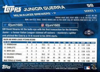 2017 Topps - All-Star Game 2017 #98 Junior Guerra Back