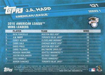 2017 Topps - All-Star Game 2017 #131 J.A. Happ Back