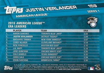 2017 Topps - All-Star Game 2017 #159 Justin Verlander Back