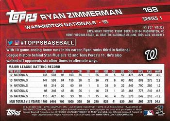 2017 Topps - All-Star Game 2017 #168 Ryan Zimmerman Back