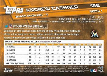 2017 Topps - All-Star Game 2017 #186 Andrew Cashner Back