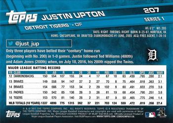 2017 Topps - All-Star Game 2017 #207 Justin Upton Back
