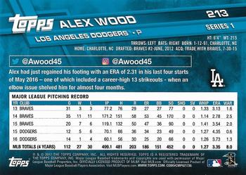 2017 Topps - All-Star Game 2017 #213 Alex Wood Back