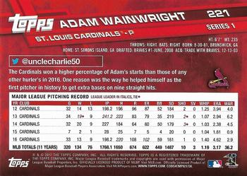2017 Topps - All-Star Game 2017 #221 Adam Wainwright Back