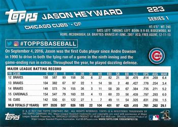 2017 Topps - All-Star Game 2017 #223 Jason Heyward Back